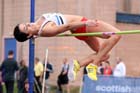 Emma Nuttell 2nd in the high jump at the Scottish Championships, Scotstoun  Stadium, Glasgow.